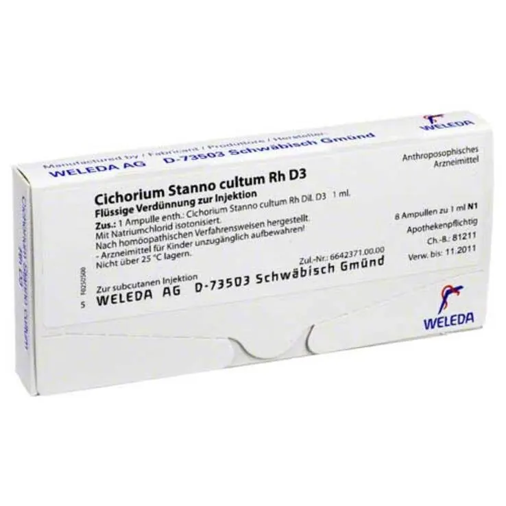 Cichorium Stanno Cultum Rh D 3 Ampullen, 8X1 ml