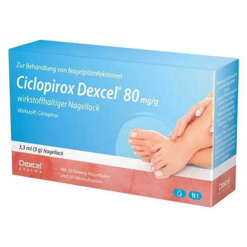 Ciclopirox Dexcel 80 mg / g wirkstoffhalt.Nagellack, 3.3 ml