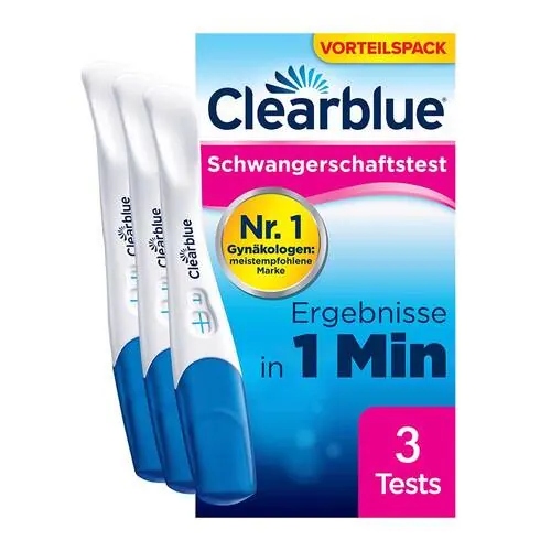 Clearblue Schwangerschaftstest schnelle Erkennung, 3 St