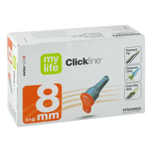 CLICKFINE Universal 8 Kanülen 0,25x8 mm, 100 St