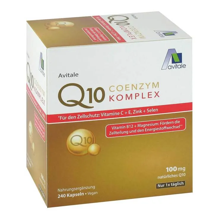 Coenzym Q10 100 mg Kapseln + Vitamine + Mineralstoffe, 240 St