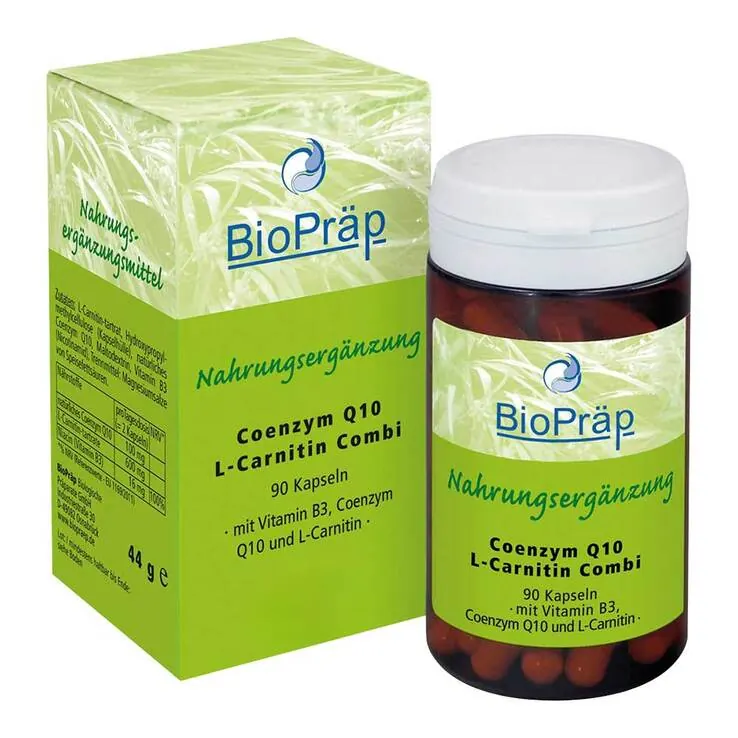 Coenzym Q10 L Carnitin Combi 30mg + 180mg Kapseln, 90 St