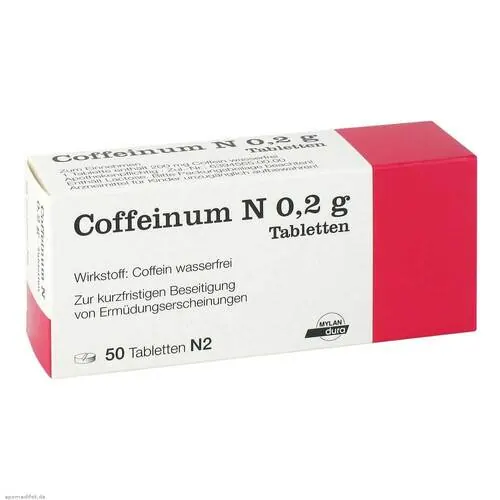 Coffeinum N 0,2 g Tabletten, 50 St