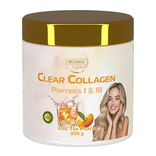 Collagen Clear Glow Kollagen Peptide Pfirsich Pulver , 300 g