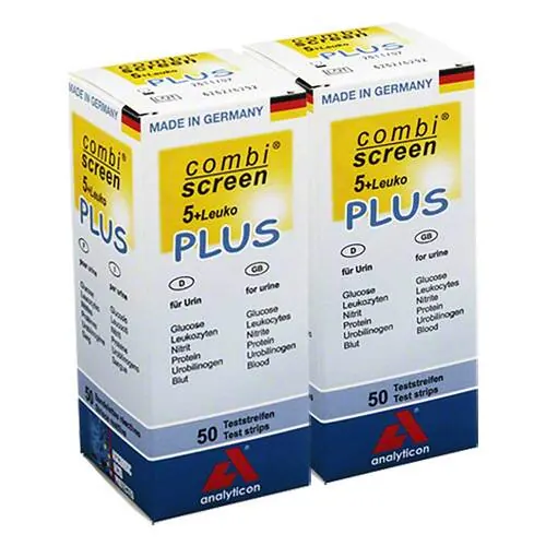 Combiscreen 5 + Leuko Plus Teststreifen, 100 St