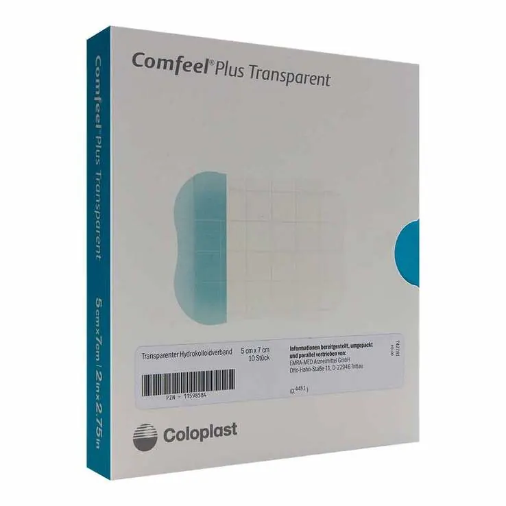 Comfeel plus transparenter Wundverband 5x7 cm 35300, 10 St