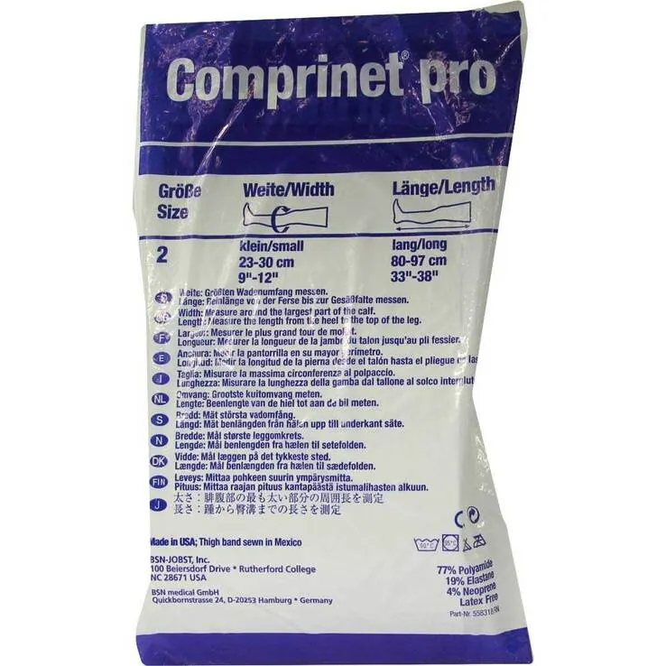 Comprinet pro Strumpf oberschenkel lang Größe 2, 2 St