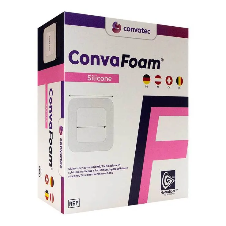 Convafoam Silicone Verband 15x15 cm, 5 St