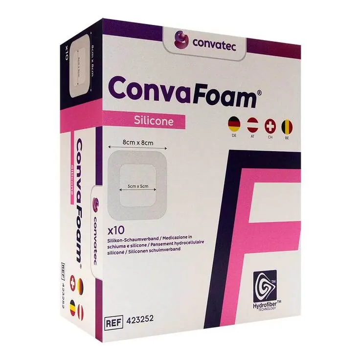 Convafoam Silicone Verband 8x8 cm, 10 St