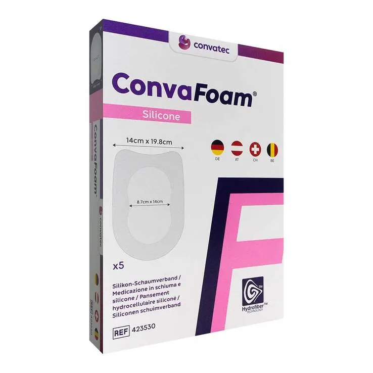 Convafoam Silicone Verband Multisite 14x19,8 cm, 5 St