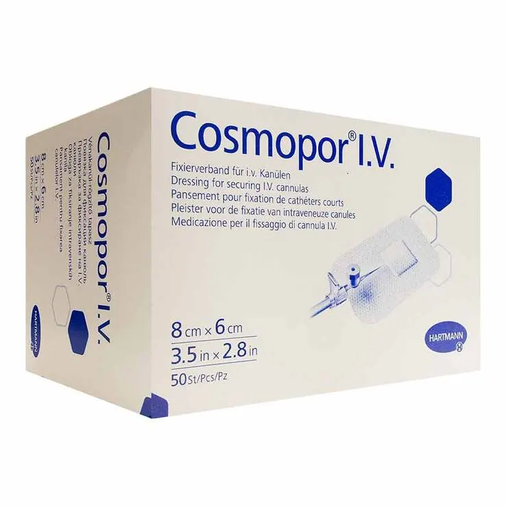 Cosmopor I.V. Kanülenfixierverband 6x8 cm, 50 St