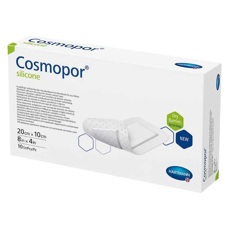 Cosmopor® silicone Wundverband 10x20 cm, 10 St