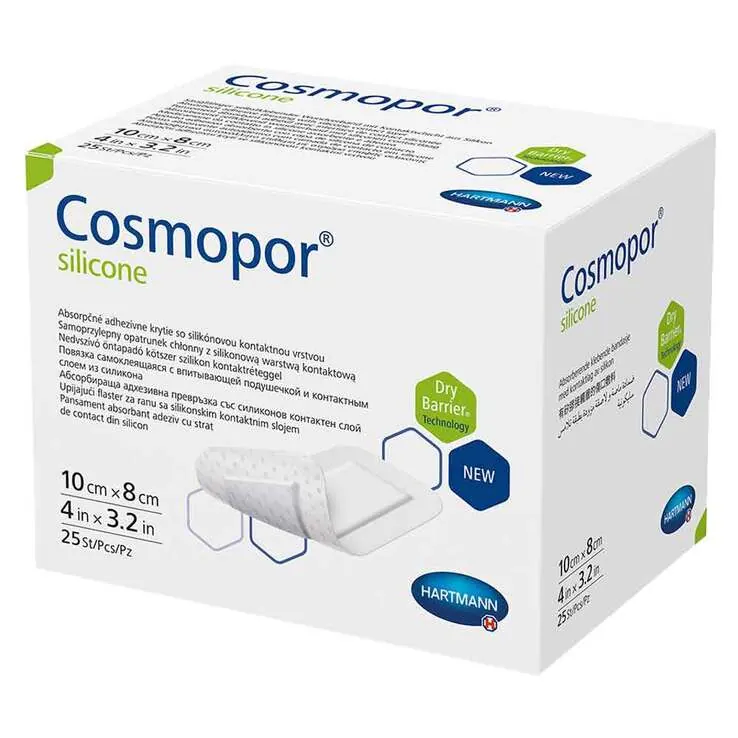 Cosmopor® silicone Wundverband 8x10 cm, 25 St