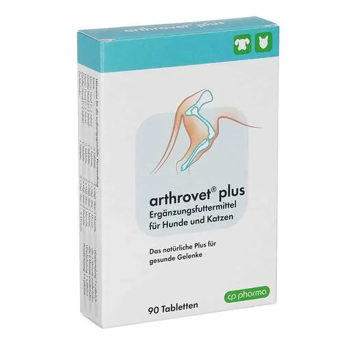 CP arthrovet plus Erg.Futterm.Tabletten für Hunde / Katzen, 90 St