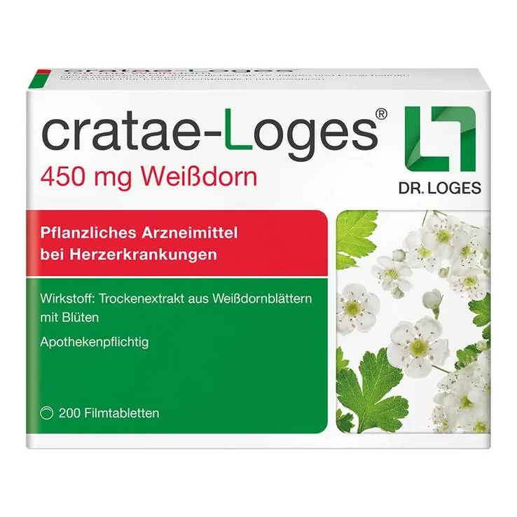 Cratae-Loges 450 mg Weißdorn Filmtabletten, 200 St