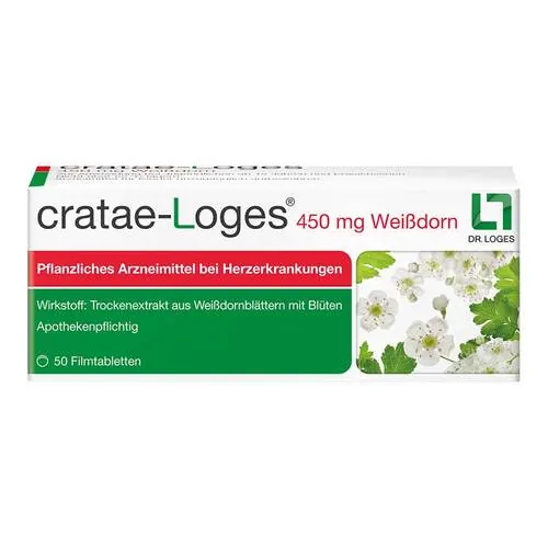 Cratae-Loges 450 mg Weißdorn Filmtabletten, 50 St
