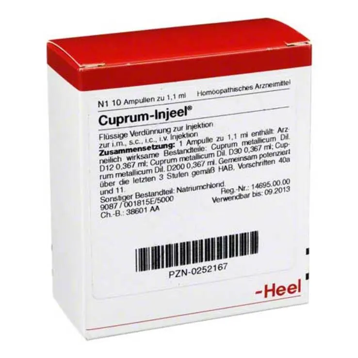 Cuprum Injeel Ampullen, 10 St