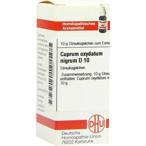 Cuprum oxydatum nigrum D 10 Globuli, 10 g