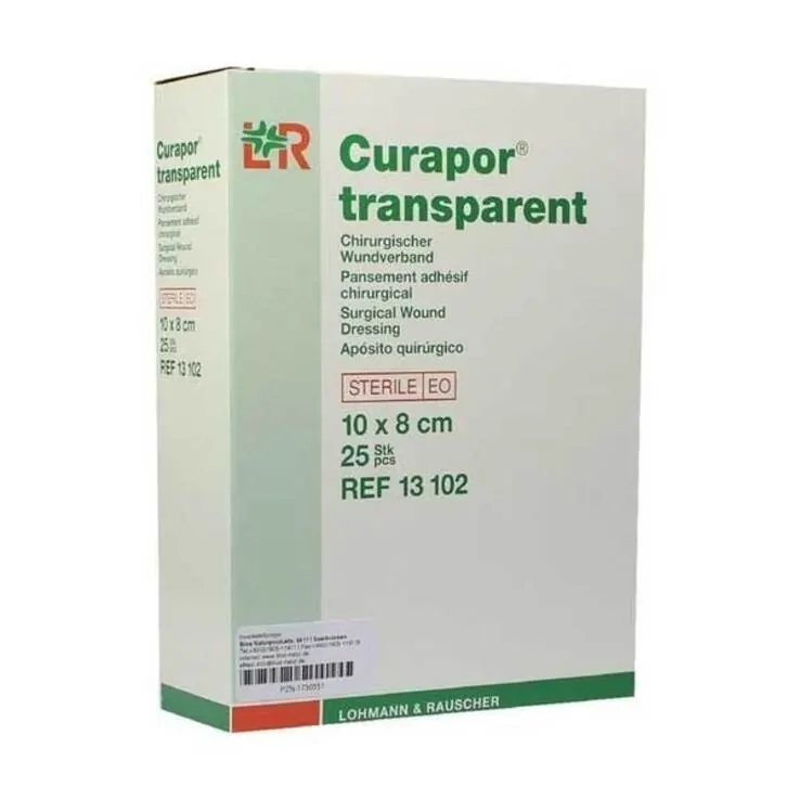 Curapor Wundverband 8x10 cm steril transparent, 25 St
