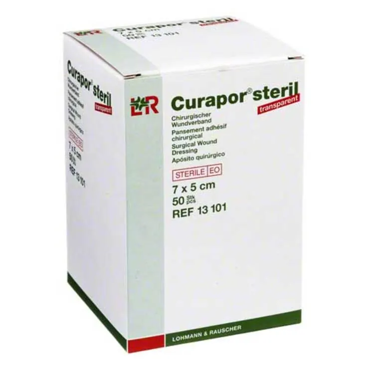 Curapor Wundverband transparent 5x7 cm steril, 50 St