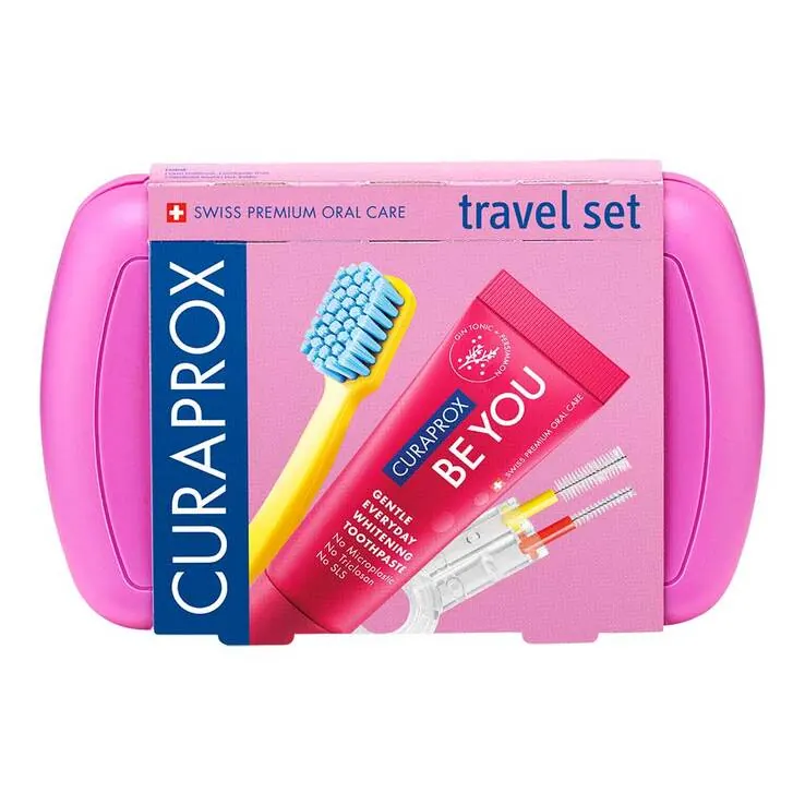 Curaprox Travel-Set rosa, 1 St