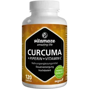 CURCUMA+PIPERIN+VitaminCveganKapseln120Stück
