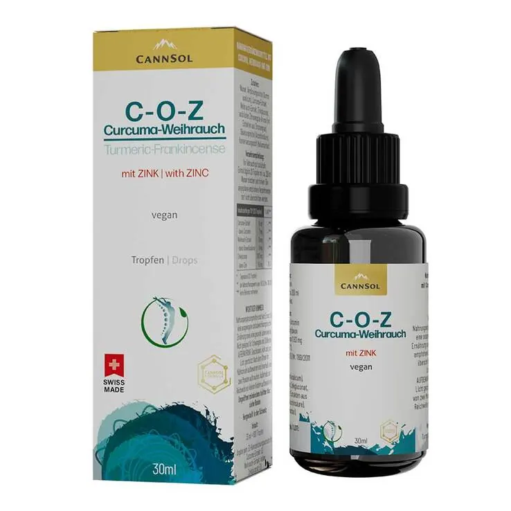Curcuma-Weihrauch-Zink Tropfen zum Einnehmen, 30 ml