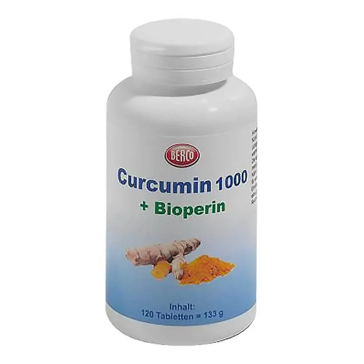 Curcumin 1000 + Bioperin Berco Tabletten, 120 St