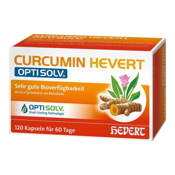 Curcumin Hevert Optisolv Kapseln, 120 St