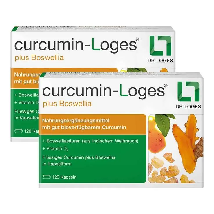 Curcumin-Loges plus Boswellia Kapseln, 2x120 St