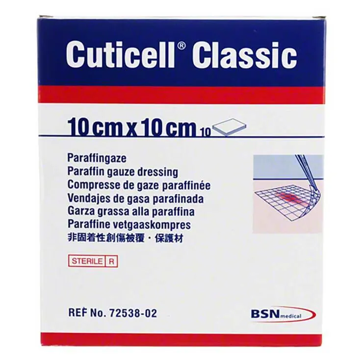 CUTICELL Classic Wundgaze 10x10 cm, 10 St