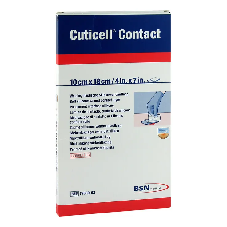 Cuticell Contact 10x18 cm Verband, 5 St