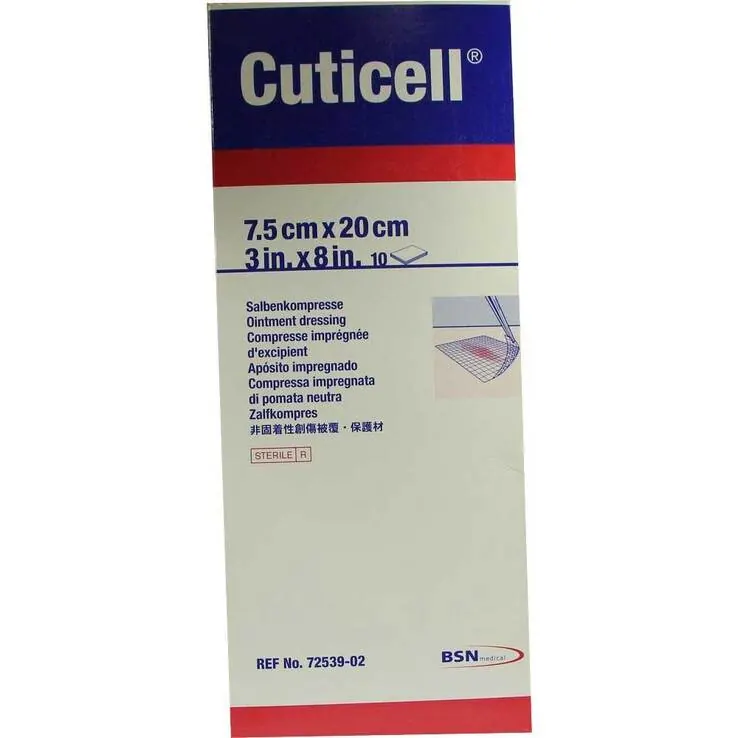 Cuticell Salbenkompresse 7,5x20 cm, 10 St