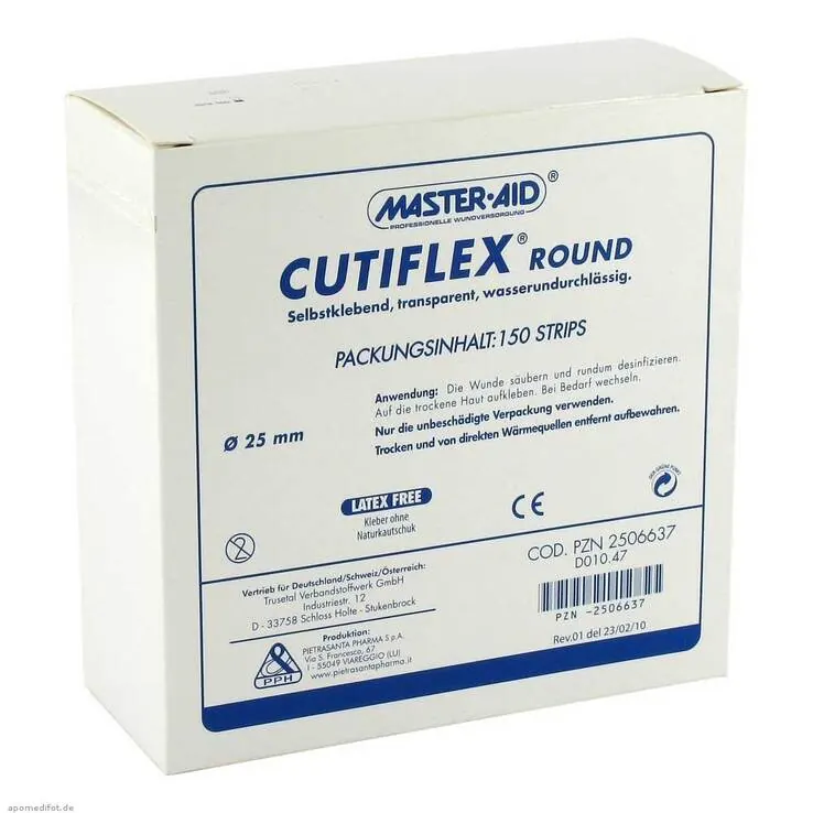 Cutiflex Folien-Pflaster round 22,5mm Master Aid, 150 St