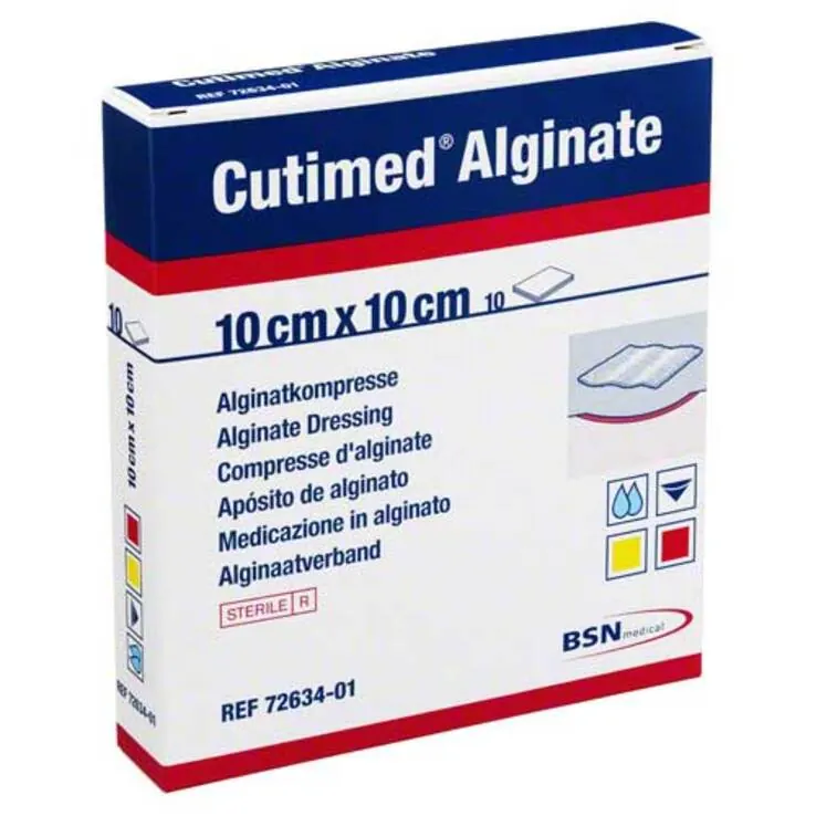 Cutimed Alginate Alginatkompressen 10x10cm, 10 St