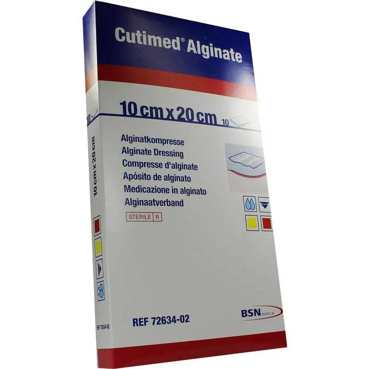 Cutimed Alginate Alginatkompressen 10x20cm, 10 St