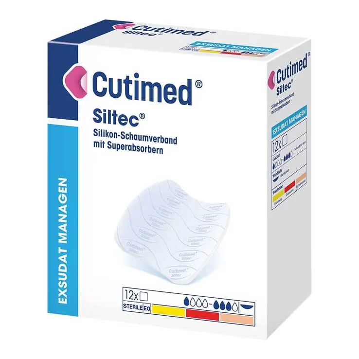 Cutimed Siltec Schaumverband 15x15 cm nicht haftend, 10 St