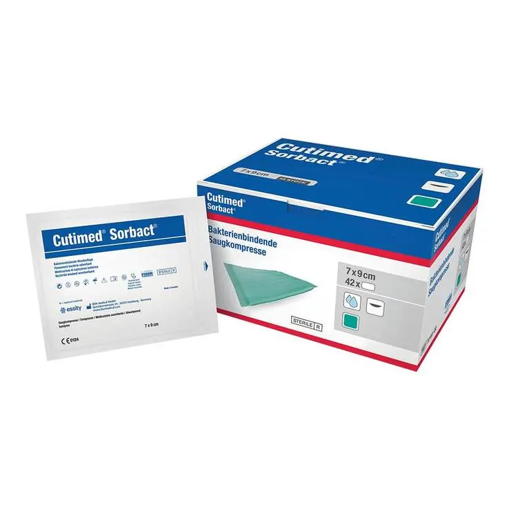 Cutimed Sorbact Kompressen 7x9 cm, 42 St