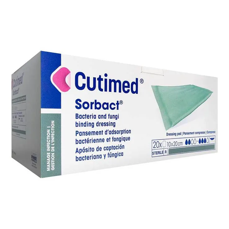 Cutimed Sorbact Saugkompressen 10x20 cm, 20 St