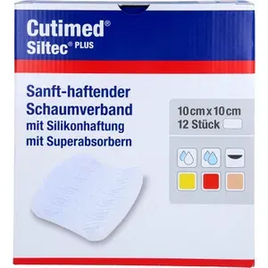 CUTIMEDSiltecPlusSchaumverb.10x10cmhaftend12St