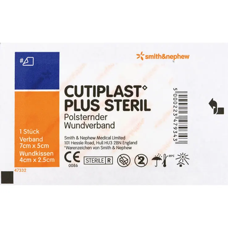 Cutiplast Plus steril 5x7 cm Verband, 110 St