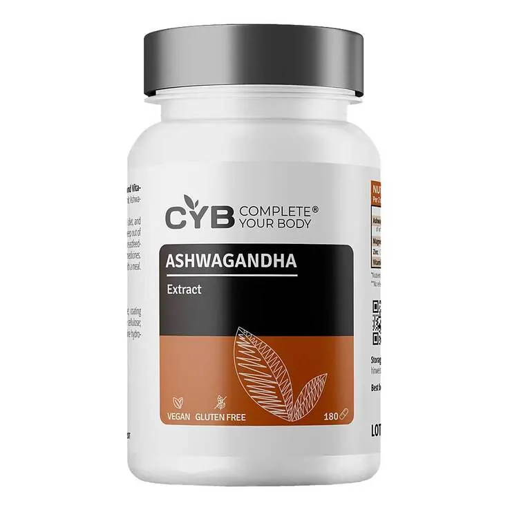 Cyb Ashwagandha Vitamin B6 + Magnesium + Zink Kapseln, 120 St