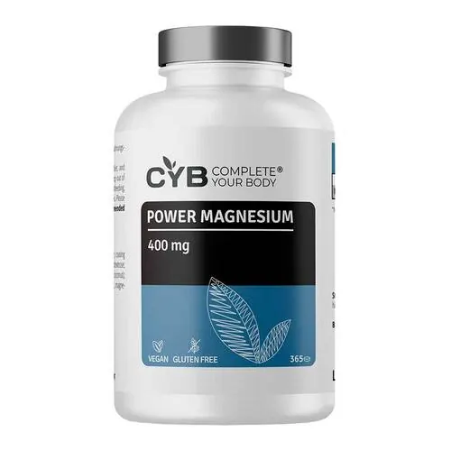 Cyb Power Magnesium 400 mg hochdosiert + vegan Tabletten , 365 St