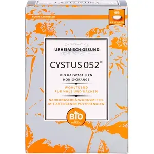 CYSTUS052BioHalspastillenHonigOrange66Stück