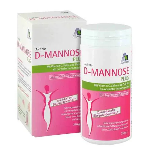 D-Mannose Plus 2000 mg Pulver mit Vit.und Mineralstof., 250 g