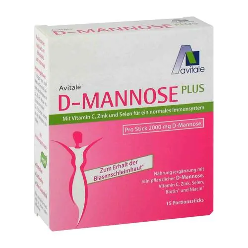 D-Mannose Plus 2000 mg Sticks mit Vit.und Mineralstof., 15X2.47 g