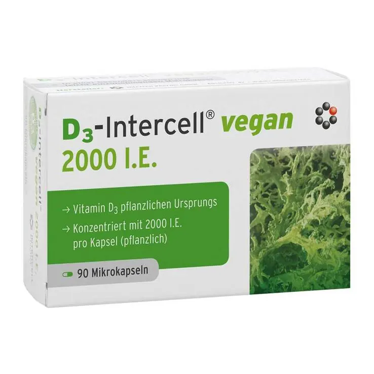 D3-Intercell Vegan 2.000 I.E. Kapseln, 90 St