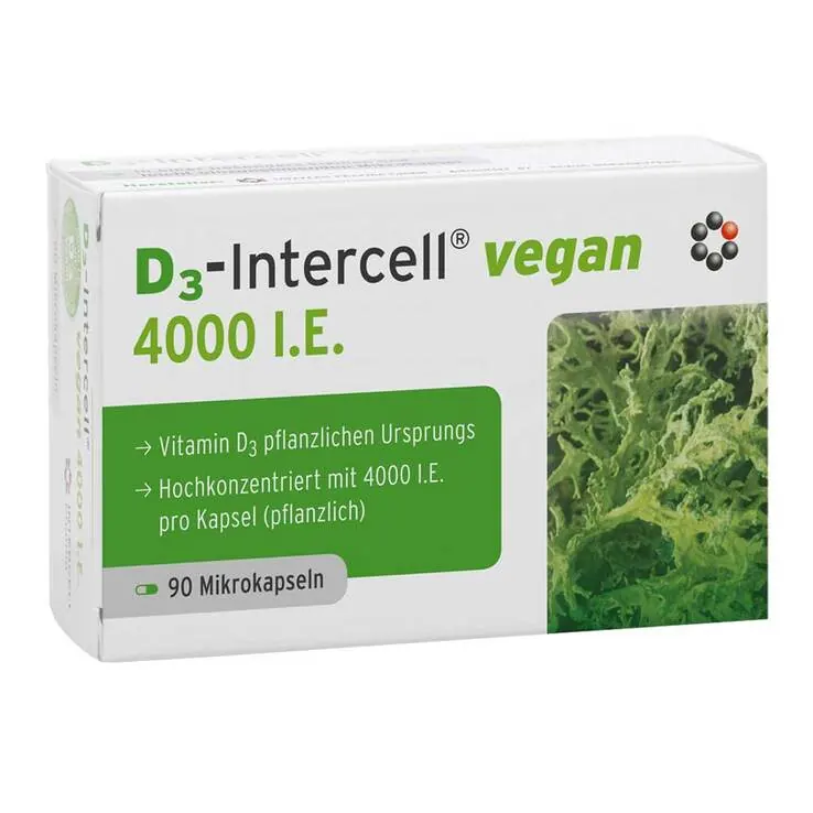 D3-INTERCELL vegan 4.000 I.E. Kapseln, 90 St