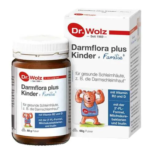 Darmflora plus Kinder + Familie Pulver, 68 g