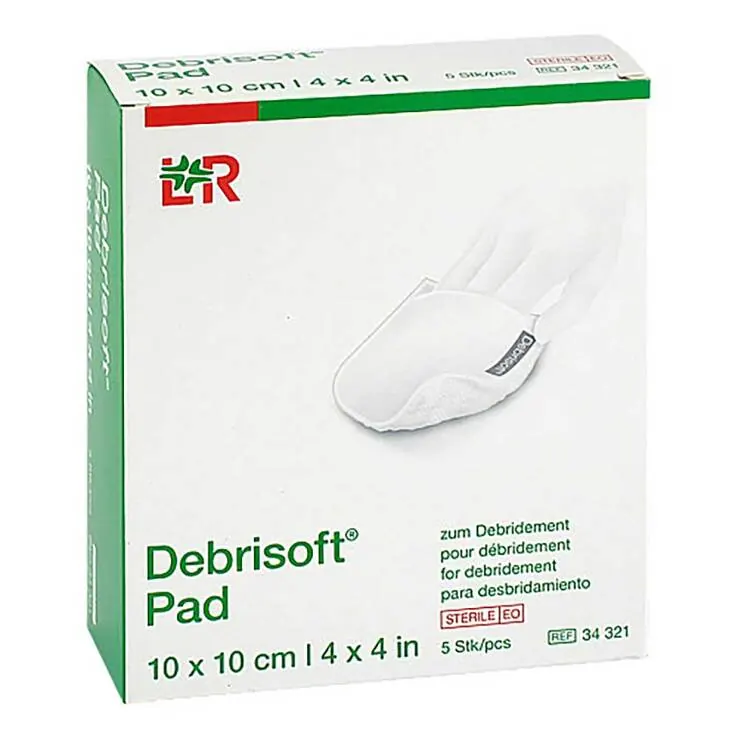 Debrisoft Pad 10x10 cm steril, 5 St